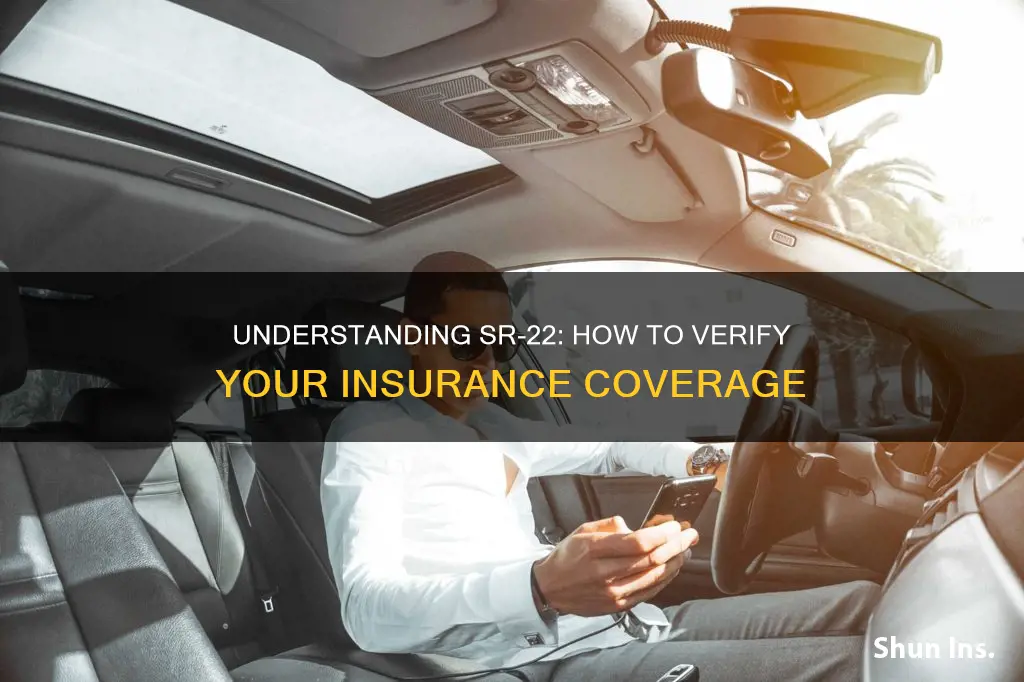 how do I know if I have sr22 insurance