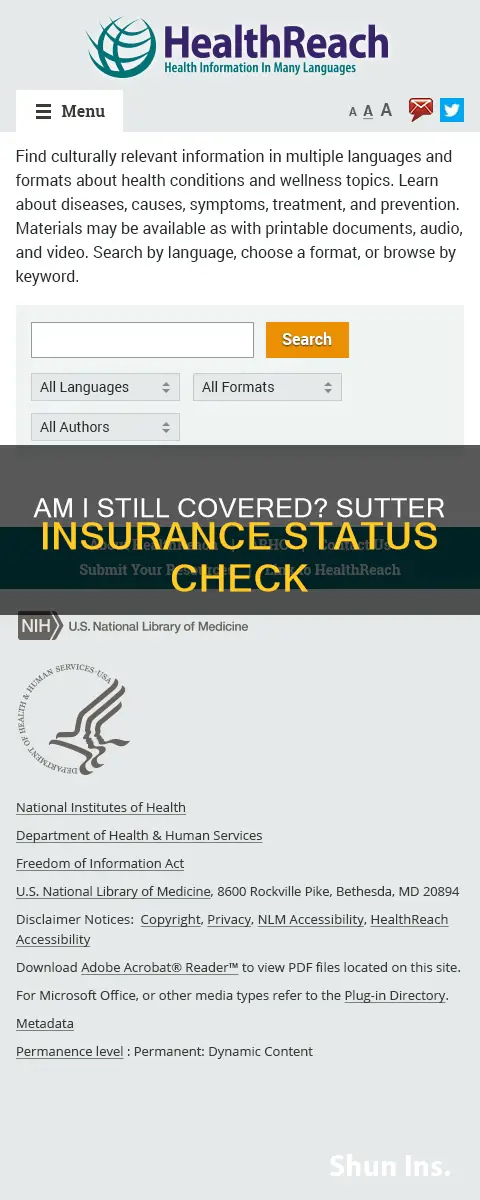 how do I know if im still insured sutter