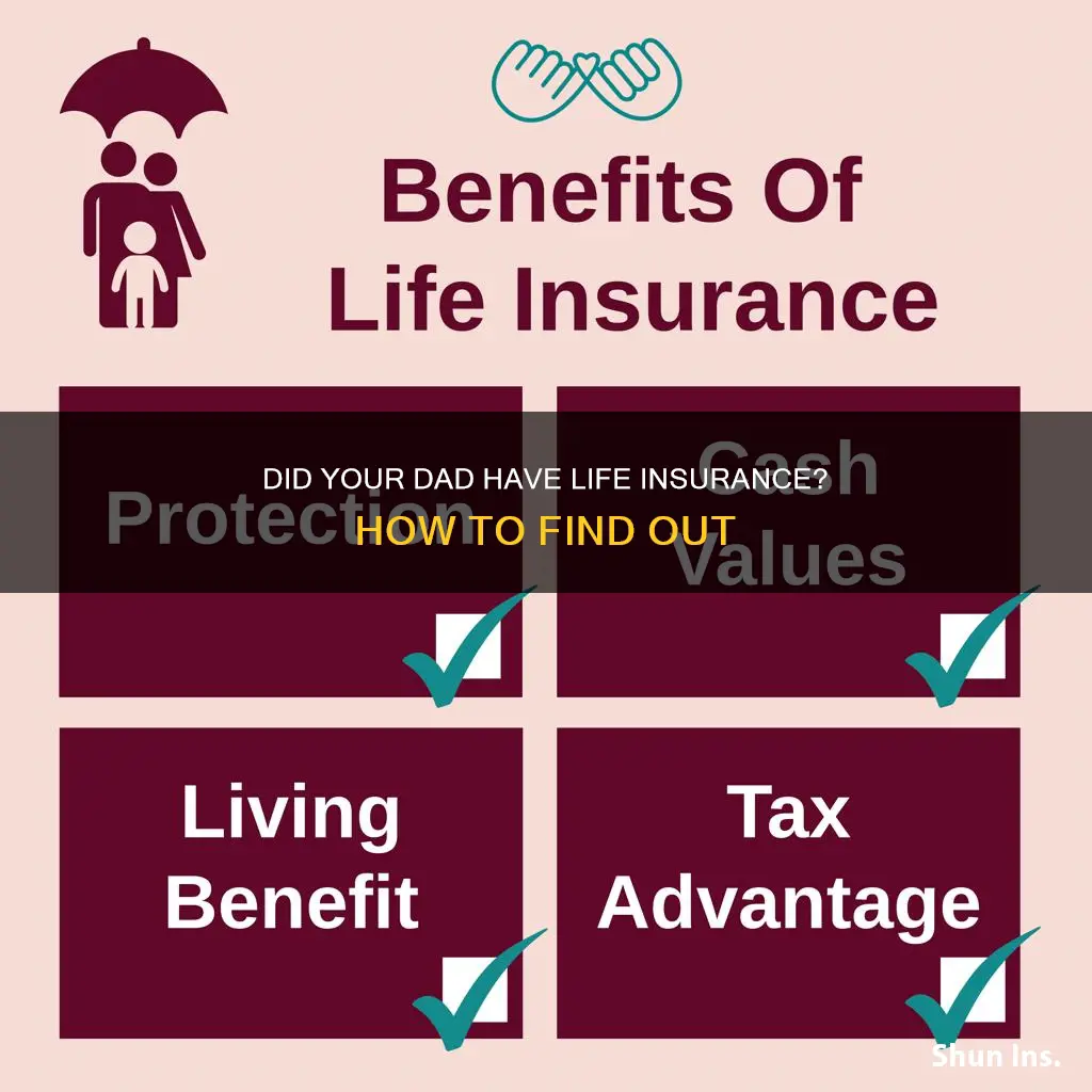 how do I know if my dad had life insurance