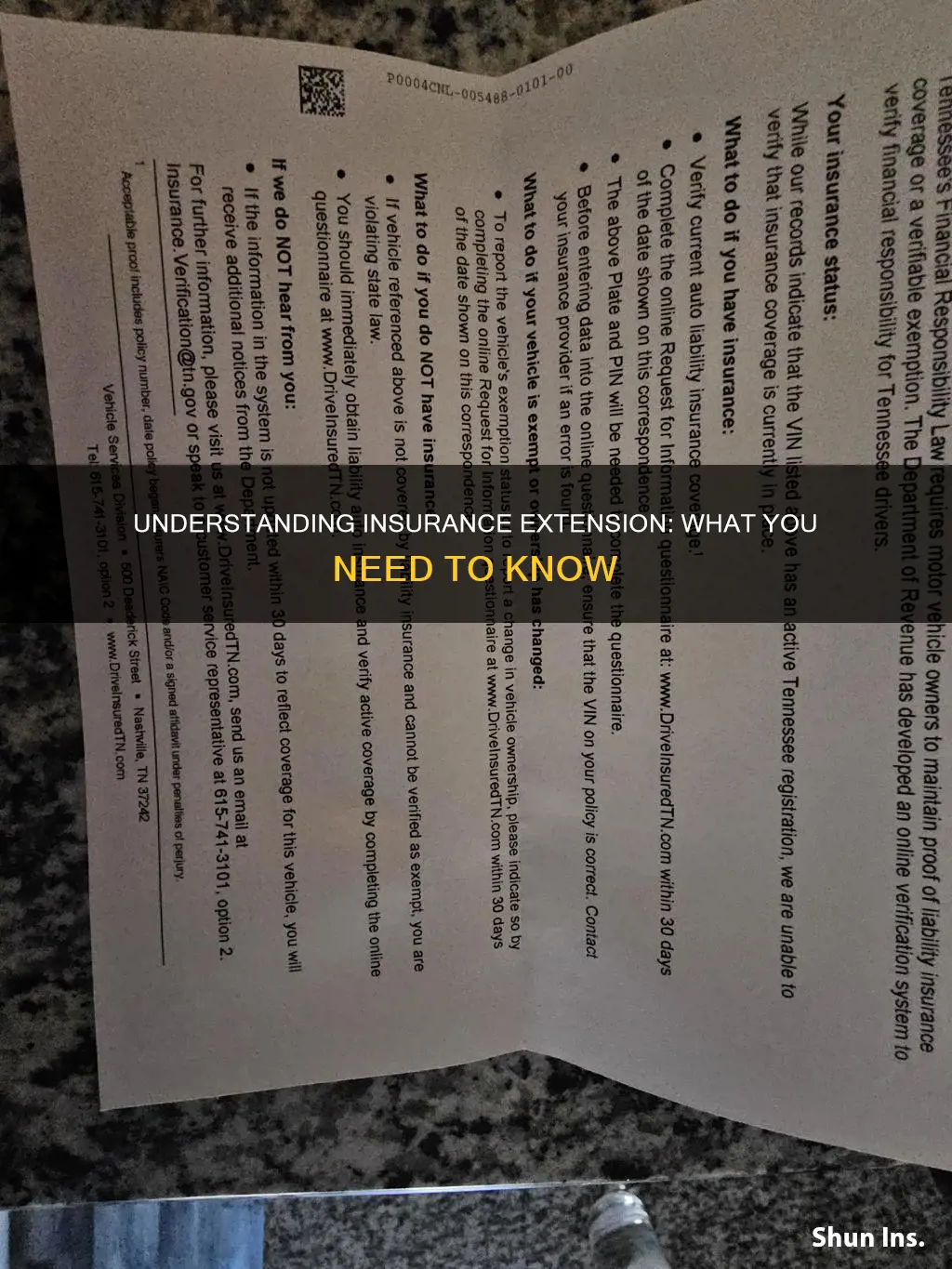 how do I know if my insurance extends