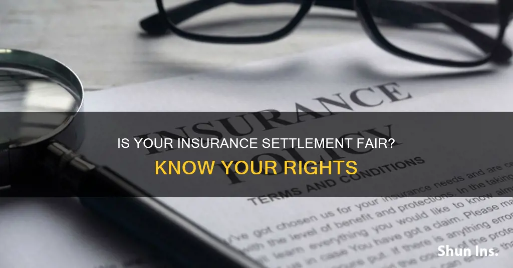 how do I know my settement is fair insurance accident
