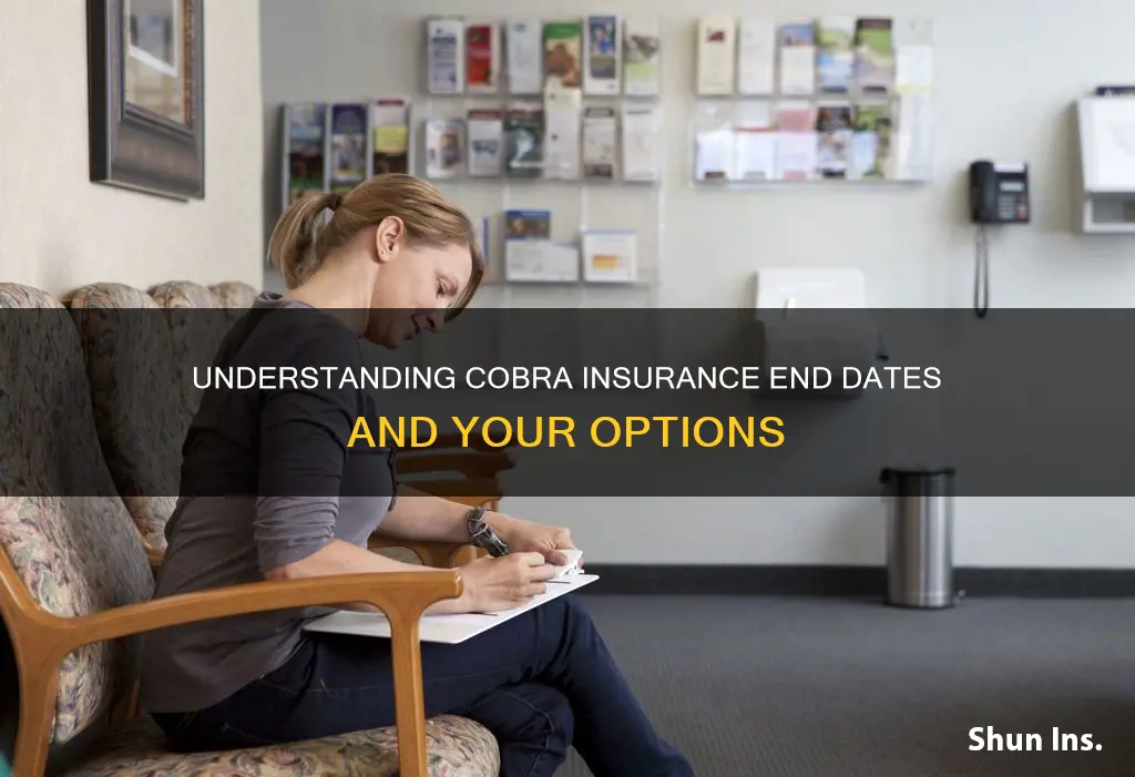 how do I know when my cobra insurance ends