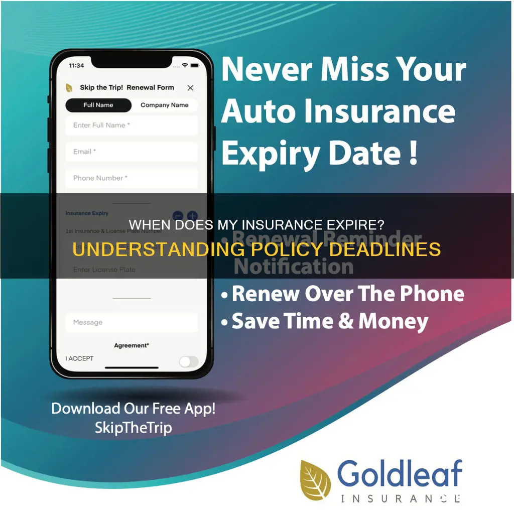 how do I know when my insurance expires