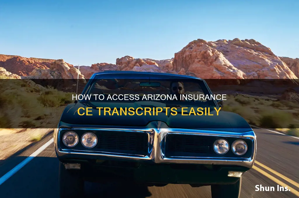 how do i look up arizona insurance ce transcripts