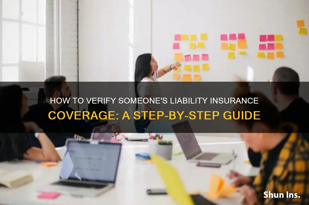 how do i look up if someone has liabilty insurance