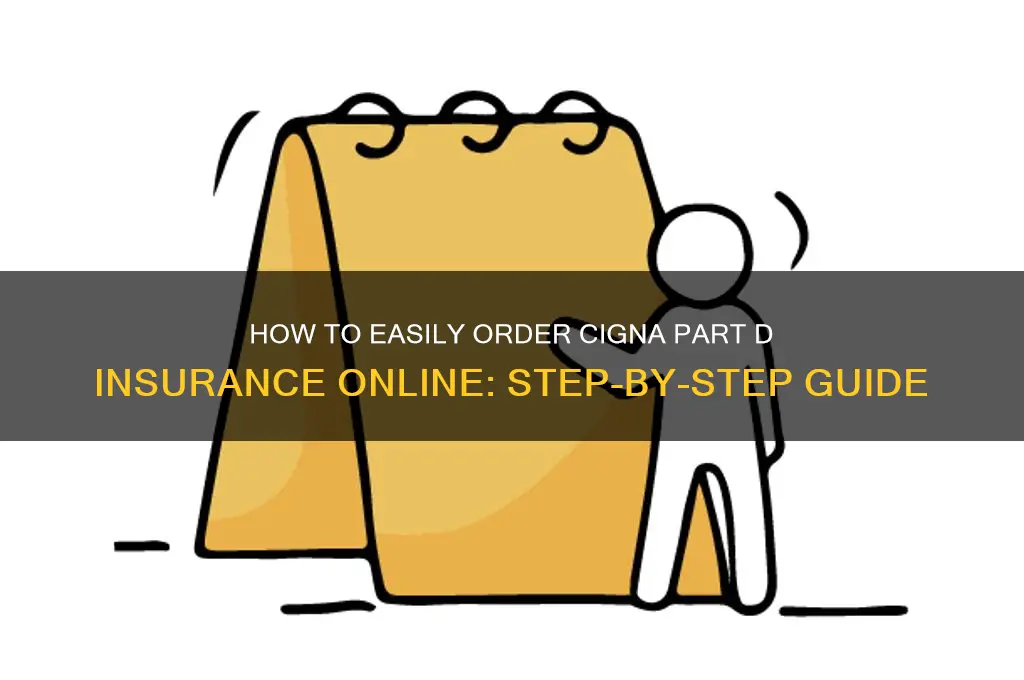 how do i order part d cigna insurance on line
