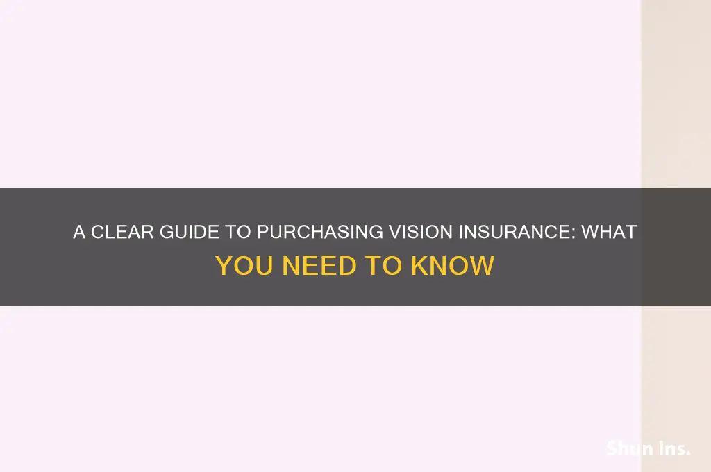 how do i purchase vision insurance