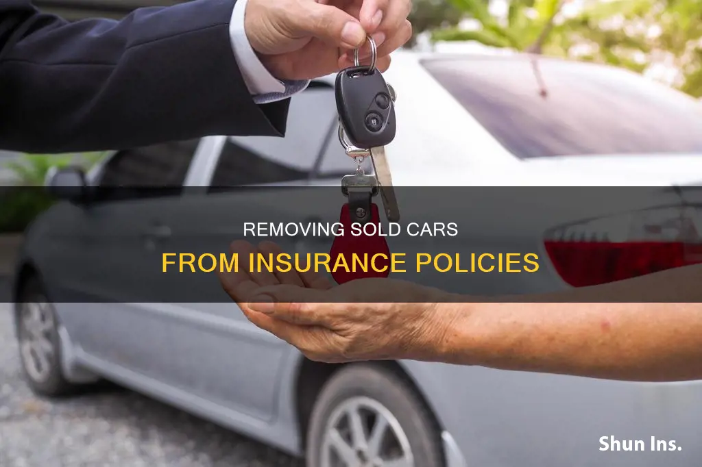 how do I remove a sold vehicle from my insurance