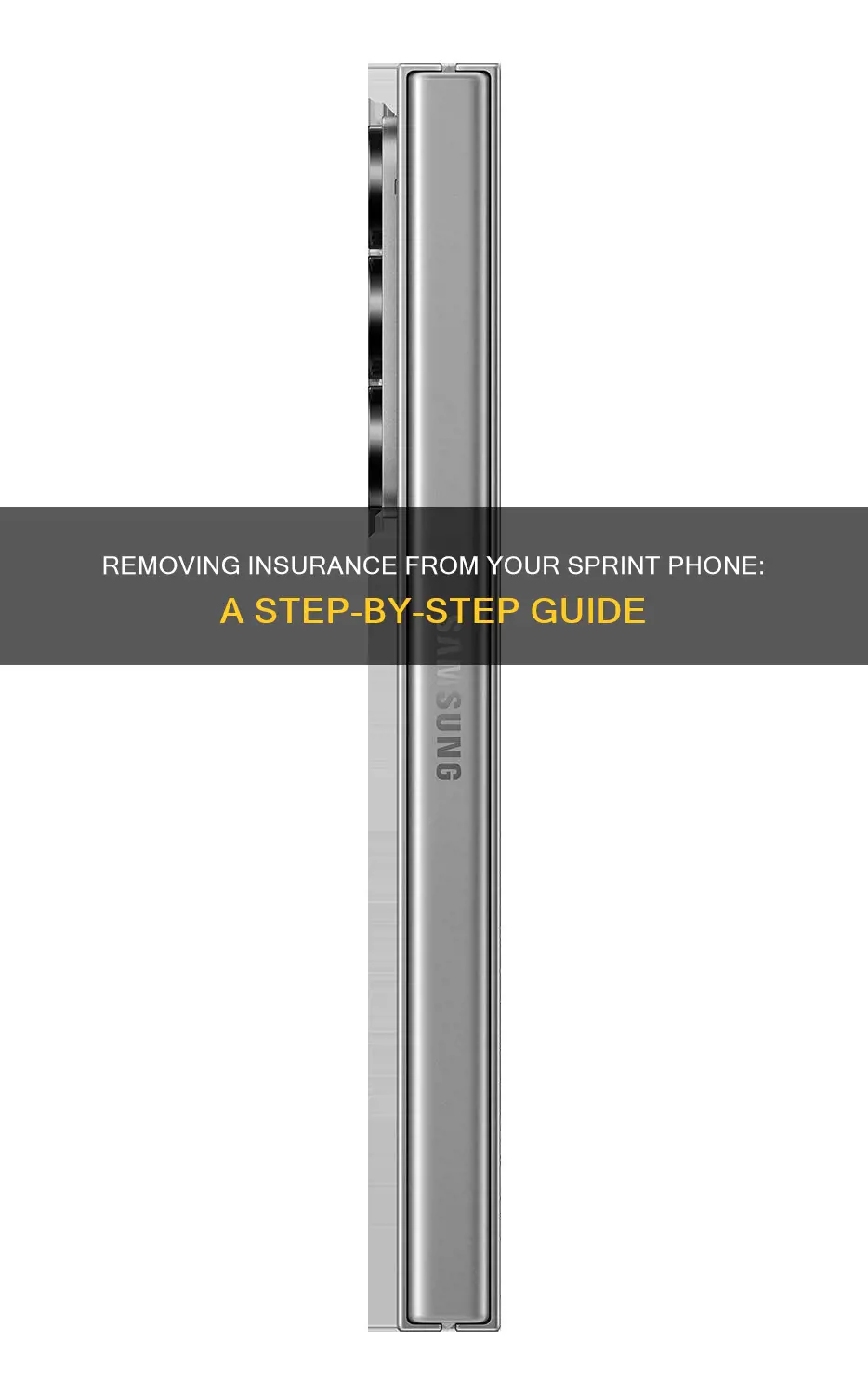 how do I remove insurance from my sprint phone