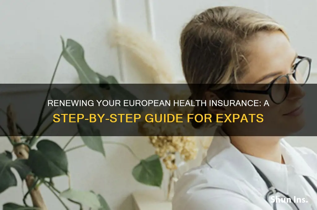 how do i renew my european health insurance