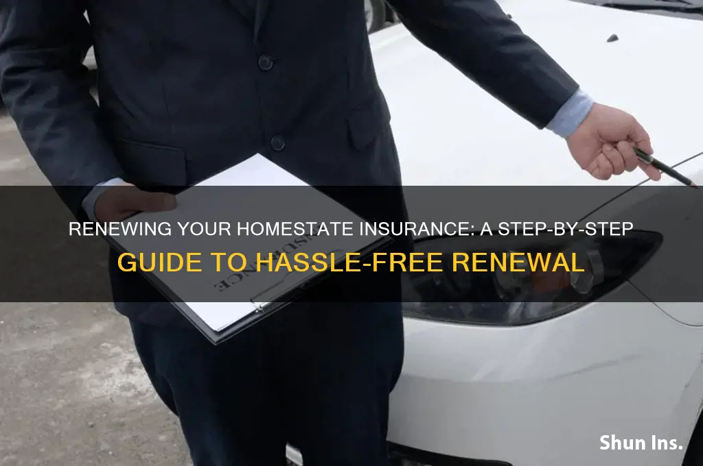 how do i renew my homestate insurance