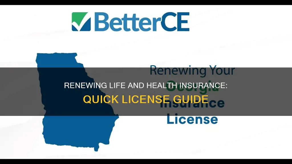 how do I renew my life and health insurance license