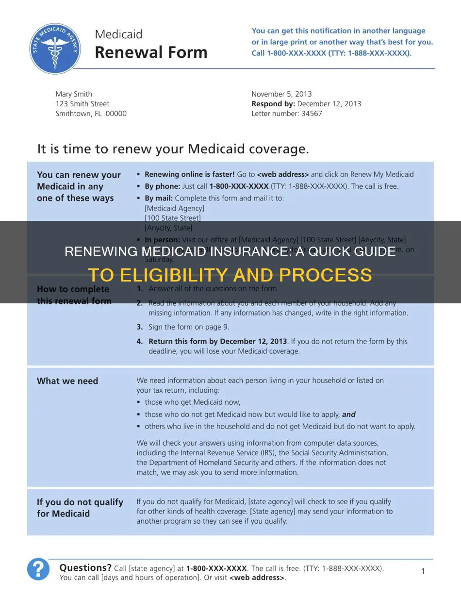 how do I renew my medicaid insurance