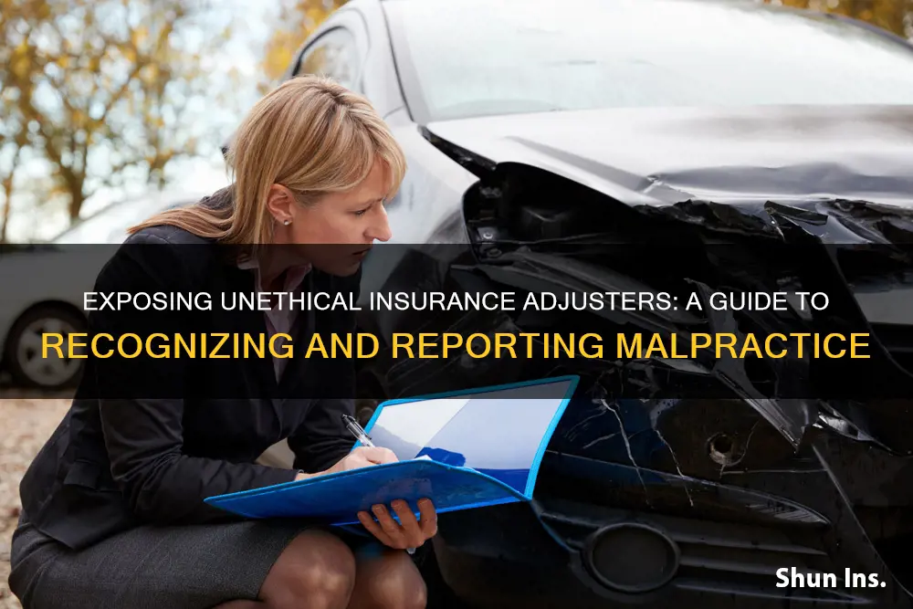 how do I report unethical insurance adjuster