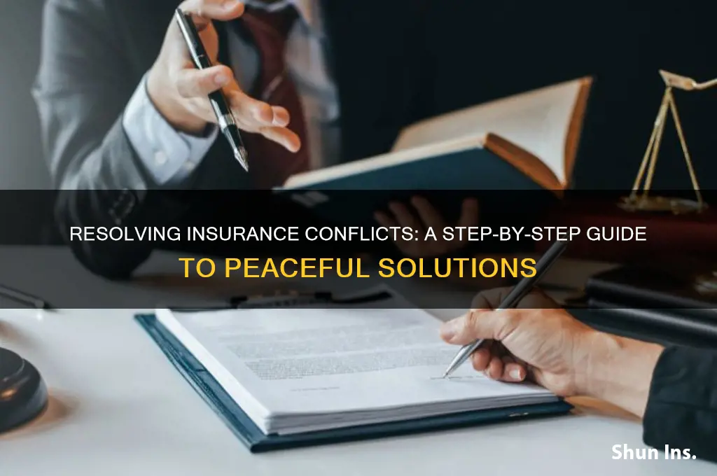 how do i resolve insurance conflict