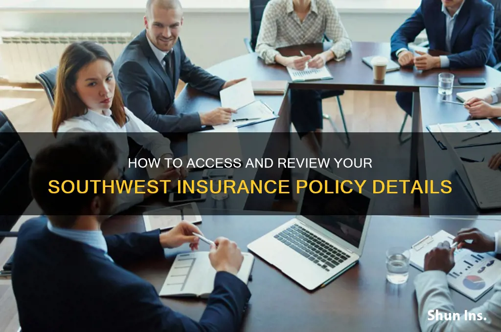 how do i see my southwest insurance