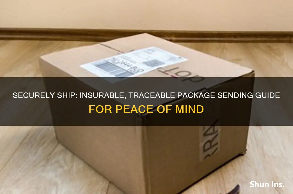 how do i send a package insurable and traceable