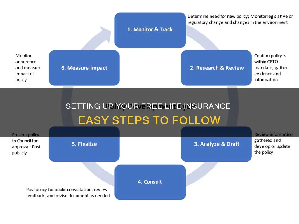 how do I setup my free life insurance benefits