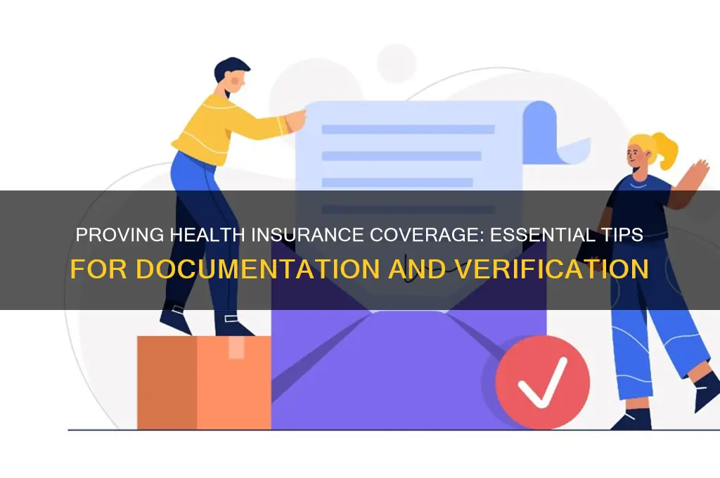 how do i show p roof of health insurance