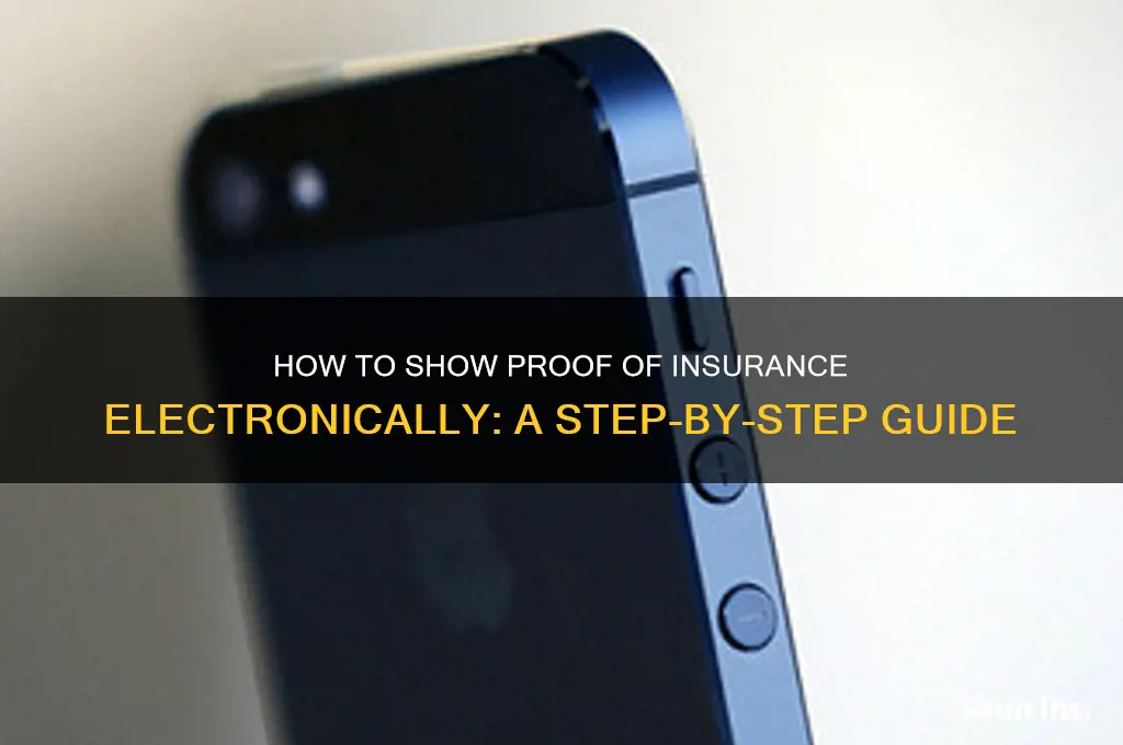 how do i show proof of insurance electronically