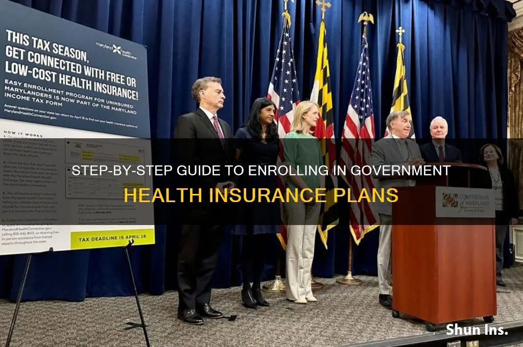 how do i sign up for government health insurance
