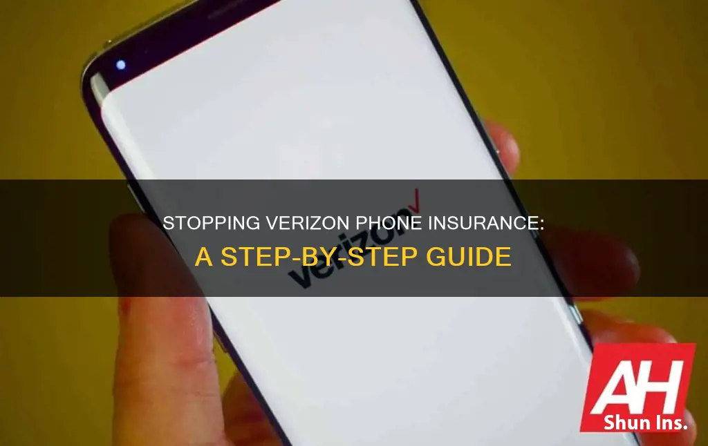 how do I stop insurance on my verizon phone