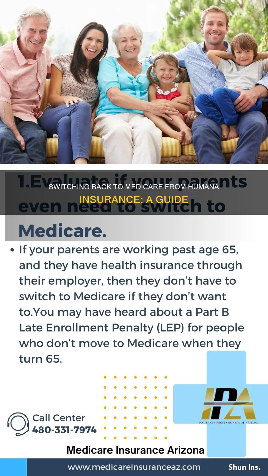 how do I switch back to medicare from humana insurance