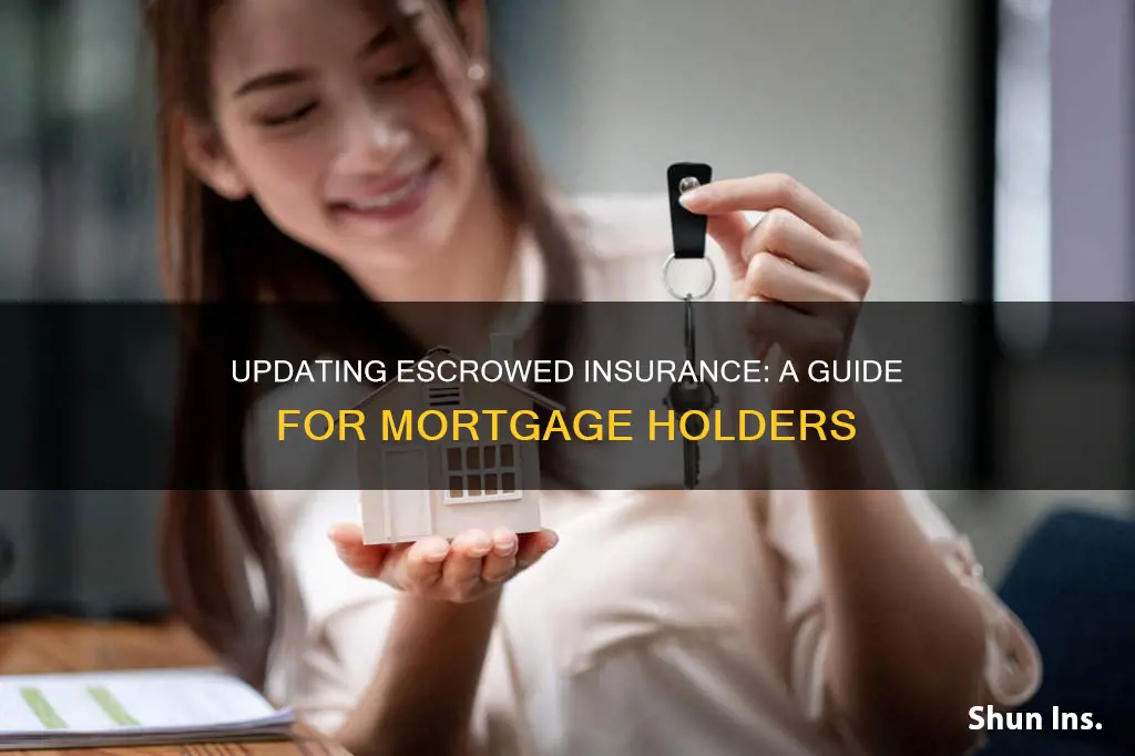how do I update an escrowed insurance in my mortgage
