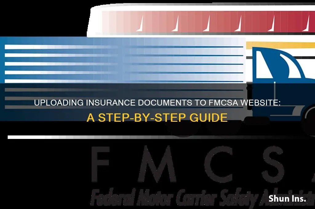 how do i upload insurance document to fmcsa website