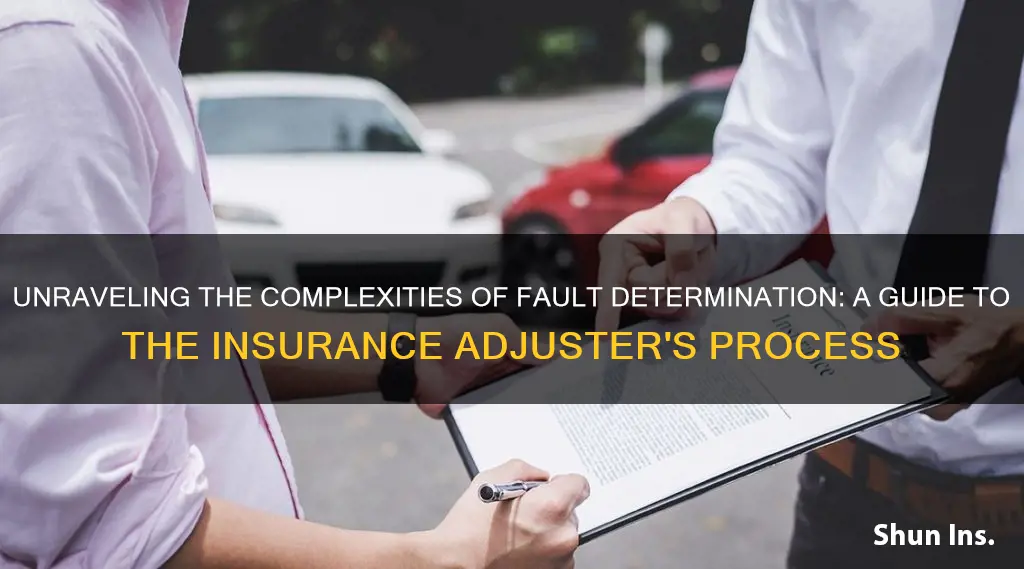 how do insurance adjusters determine fault