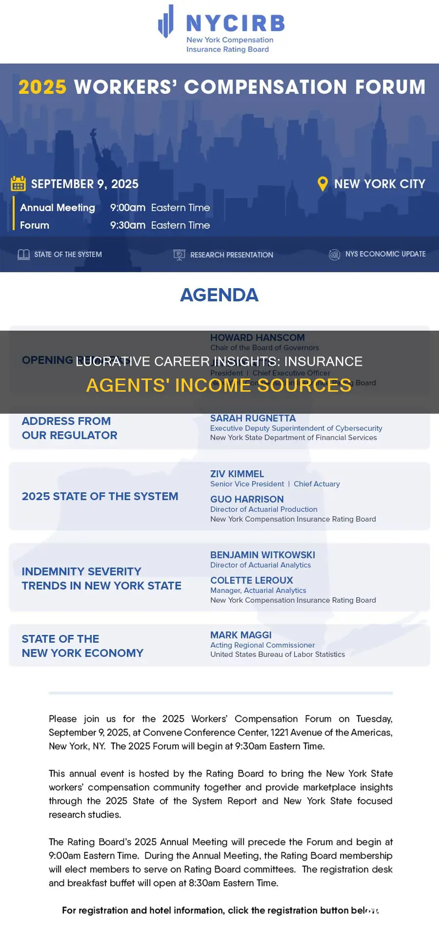 how do insurance agents earn their income