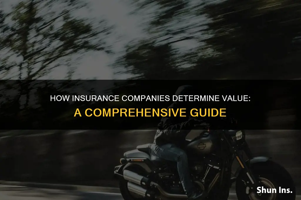 how do insurance comanies deterine value