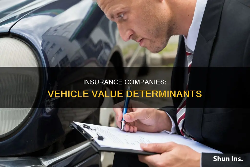 how do insurance comanies determine vehicle values