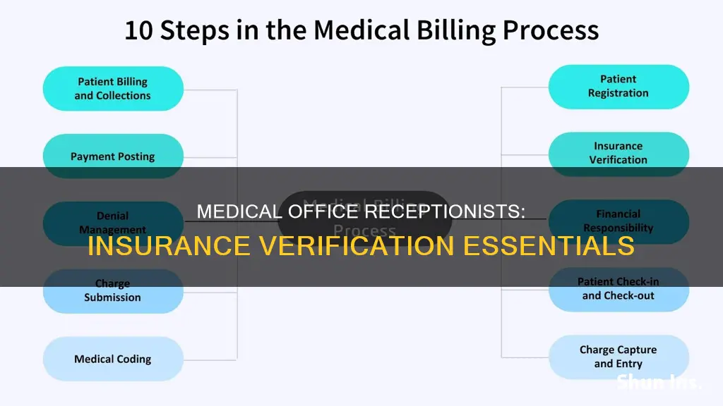 how do medical office receptionists verify insurance