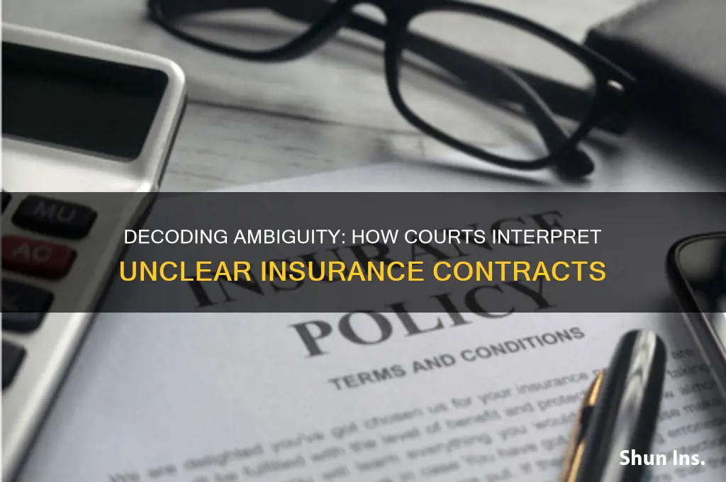 how do most courts interpret ambu iguous insurance contracts