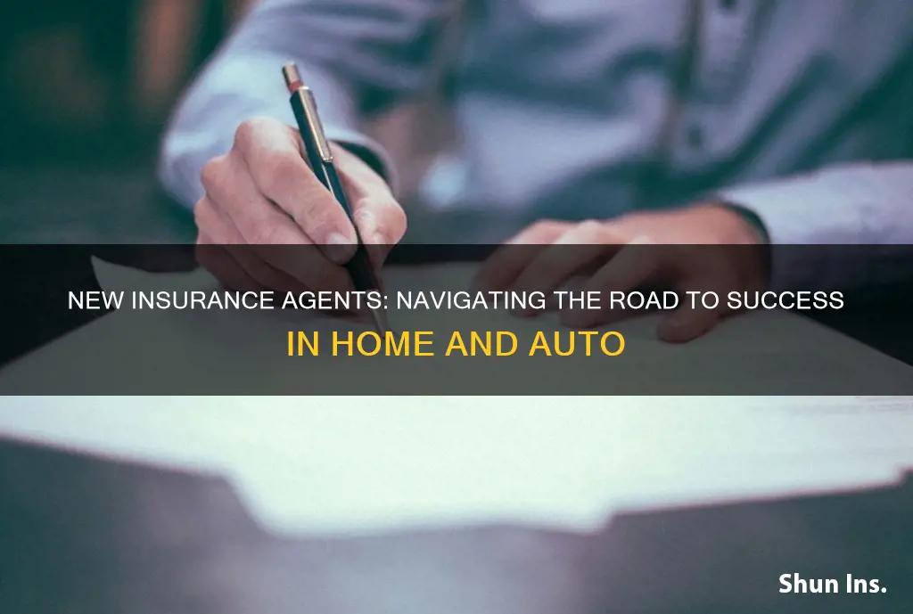 how do new home and auto insurance agents get started