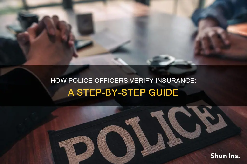 how do police officers verify insurance