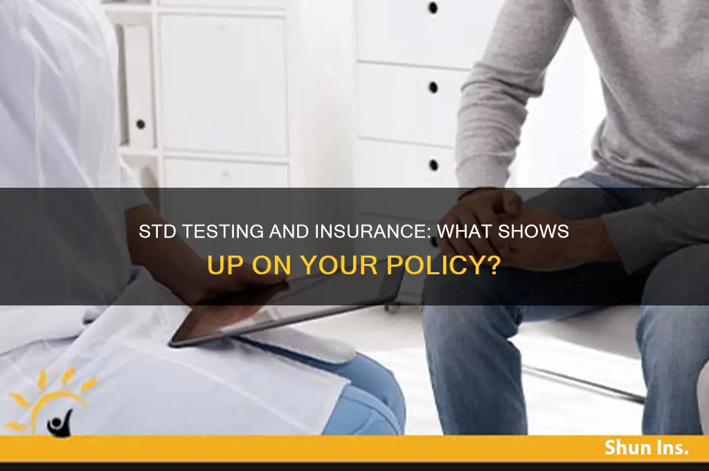 how do std tests show up on insurance