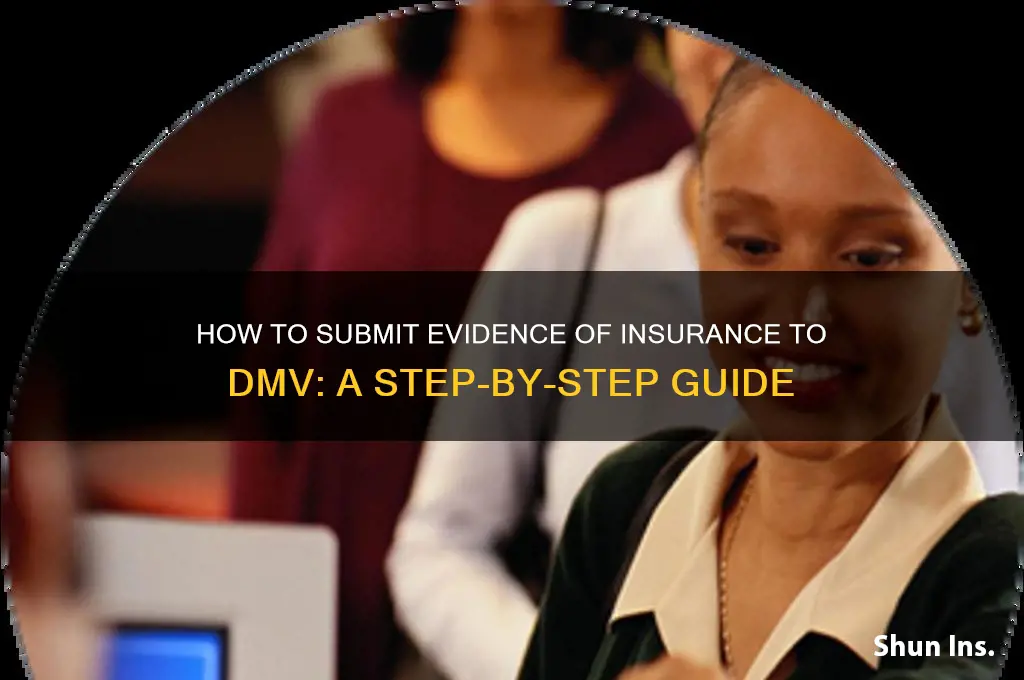 how do sumit edivacne of insurance to dmv