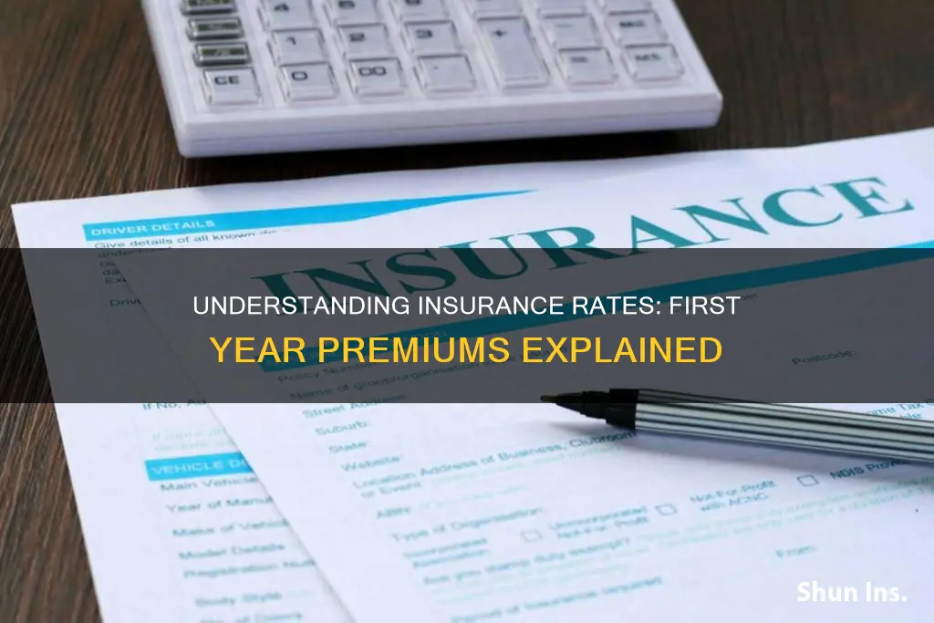how do they figure the first year of insurance rates