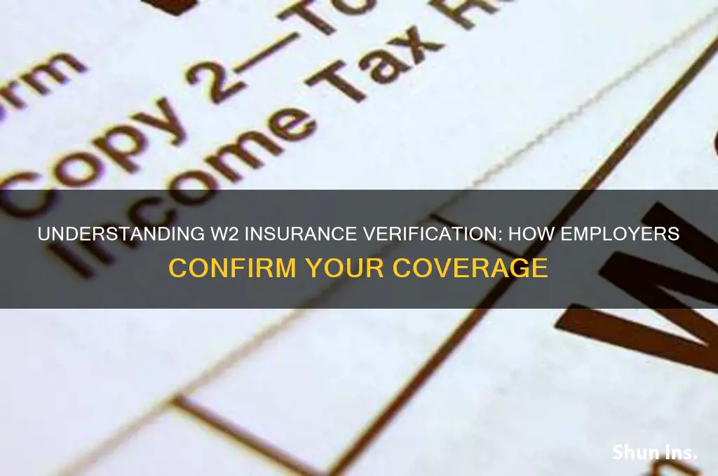 how do they tell you have insurance w2
