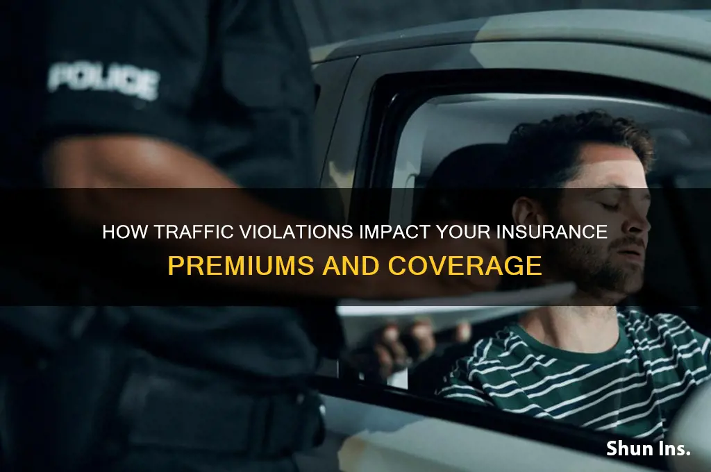 how do violations show up on insurance