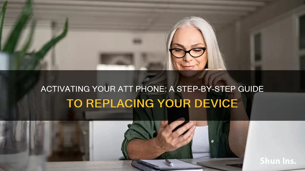 how do you activate your att insurance replacement phone