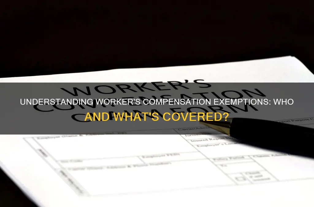 how do you become exempt from workers compensation insurance