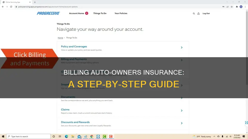 how do you bill auto owners insurance