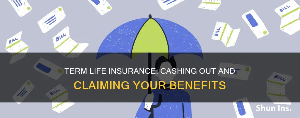 how do you cash out term life insurance