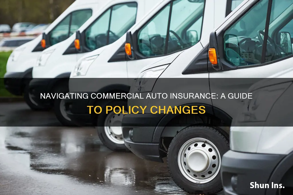 how do you change auto insurance on your commercial vehicle