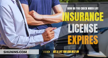 Checking Expiry Dates on Life Insurance Licenses