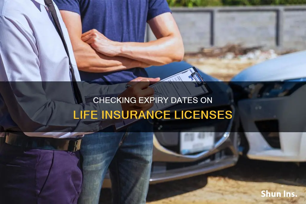 how do you check when life insurance license expires