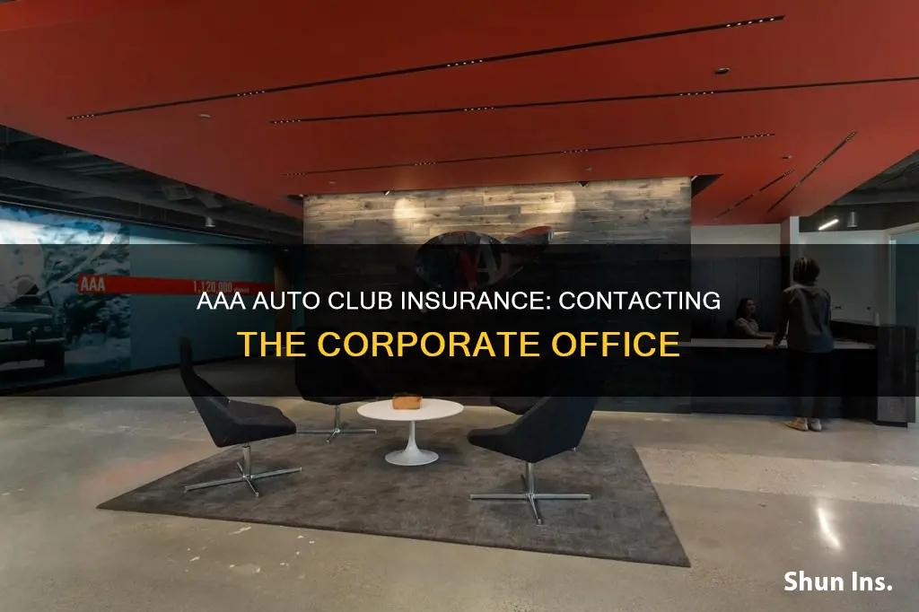 how do you contact aaa auto club insurance corporate office